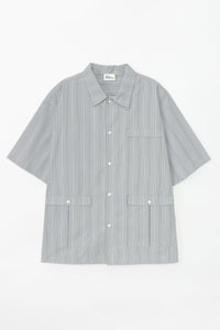Military design striped shirt/ザ・ミリタリーユニフォームズ 2024SS